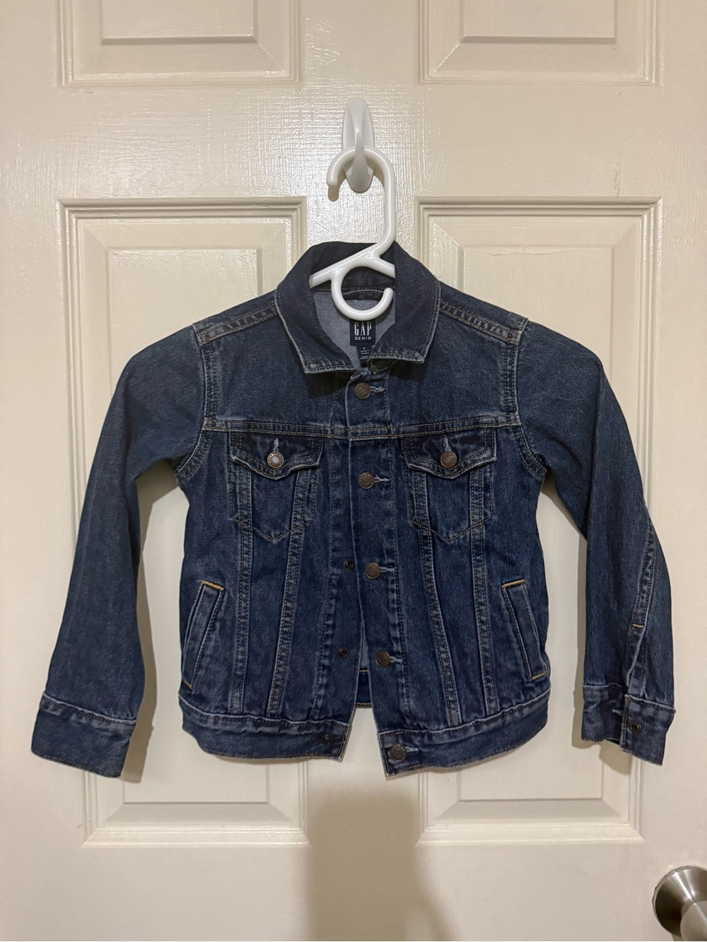 GAP Kids Navy Blue Denim Jacket - Button Front